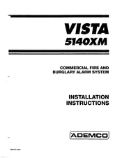 Ademco VISTA 5140XM Installation Instructions Manual