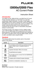 Fluke i3000s 36 Flex Instruction Sheet