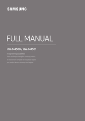 Samsung HW-M4501 Full Manual