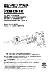 Craftsman 125.46756 Operator's Manual