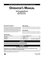 MTD R Series Operator's Manual