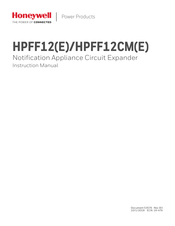 Honeywell HPFF12 Instruction Manual