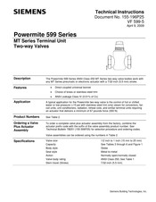 Siemens 599-02022 Technical Instructions