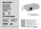 Sharp CP-SW1000H Operation Manual