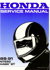 Honda Hawk GT NT650 1988 Service Manual