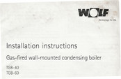 wolf TGB-60 Installation Instructions Manual