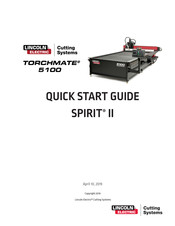Lincoln Electric SPIRIT II 275 Quick Start Manual