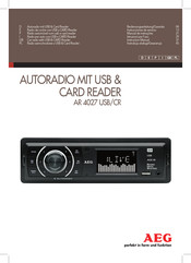 AEG AR 4027 USB/CR Instruction Manual