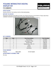 Polaris 2880495 Installation Instructions Manual