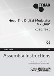 Triax CGS-2 764 C Assembly Instructions Manual