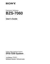Sony DVS-7250 User Manual