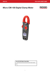 RIDGID Micro CM-100 Operator's Manual