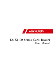HIKVISION DS-K1102E User Manual