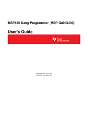 Texas Instruments MSP-GANG430 User Manual