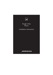 Meridian RF300 Installation Instructions Manual