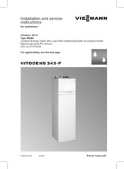 Viessmann VITODENS 343-F WS4A Installation And Service Instructions Manual