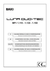 Baxi LUNA DUO-TEC MP+ 1.115 Instruction Manual For Users And Fitters