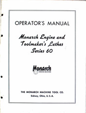 Monarch 60 Series Operator's Manual