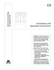 Jøtul GF 400 BF CE2 Installation And Operation Instructions Manual
