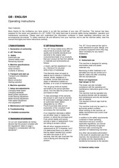 Jet HVBS-712K Operating Instructions Manual