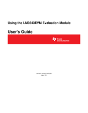 Texas Instruments LM3643EVM User Manual