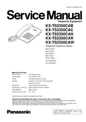 Panasonic KX-TS2350CAR Service Manual