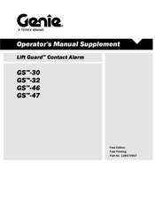 Genie Lift Guard GS-46 Operator's Manual Supplement