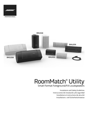 Bose RoomMatch Utility RMU208 Installation And Safety Manuallines