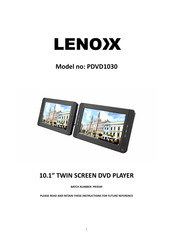 Lenoxx PDVD1030 User Manual