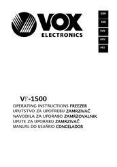 Vox VF-1500 Operating Instructions Manual