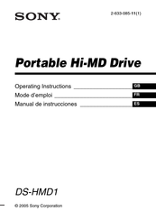 Sony DS-HMD1 Operating Instructions Manual