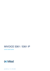 Mitel MiVoice 5361 Quick User Manual