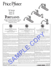 Black & Decker Price Pfister Portland 34 Series Manual