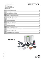 Festool KB-KA 65 Original Operating Manual