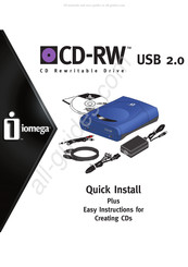 Iomega CD-RW USB 2.0 Quick Install Manual