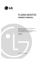 LG 50PC1M Series Owner's Manual