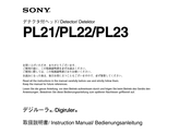 Sony Digiruler PL22 Instruction Manual