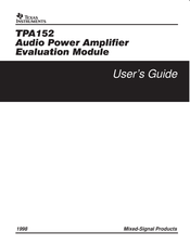 Texas Instruments TPA152 User Manual