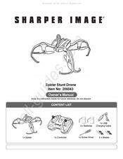 Sharper Image Spider Stunt Drone Owner's Manual