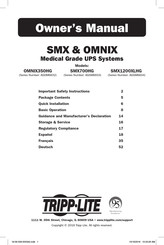 Tripp-Lite SMX Series Owner's Manual