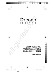 Oregon Scientific VIBRA Trainer Fit Pro SE232 User Manual
