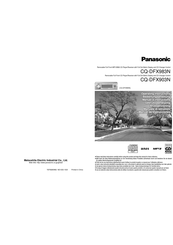 Panasonic CQ-DFX903N Operating Instructions Manual