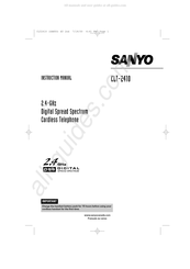 Sanyo CLT-9930 Instruction Manual