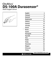 Nellcor OxiMax DS-100A Durasensor Directions For Use Manual