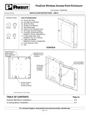 Panduit PANZONE PZWIFIEW Installation Instructions Manual