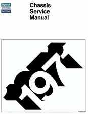 Chrysler PLYMOUTH Series Chassis Service Manual