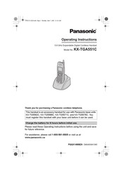 Panasonic KX-TGA551C Operating Instructions Manual