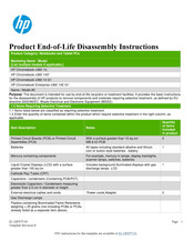 HP Chromebook Enterprise x360 14E G1 Product End-Of-Life Disassembly Instructions