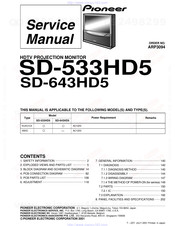 Pioneer SD-533HD Service Manual