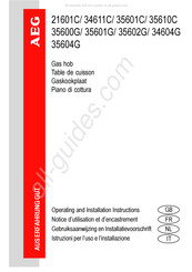 AEG 34611C Operating And Installation Instructions